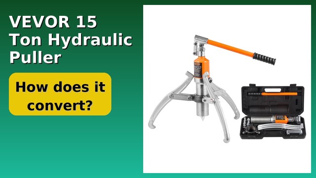 VEVOR 15 ton hydraulic gear puller with jaws and carry case