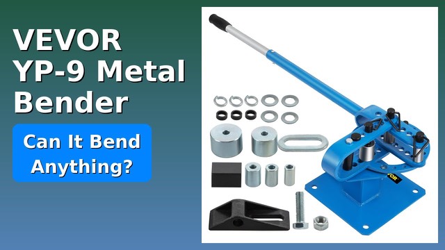 VEVOR YP-9 manual bar bender with long handle and round dies