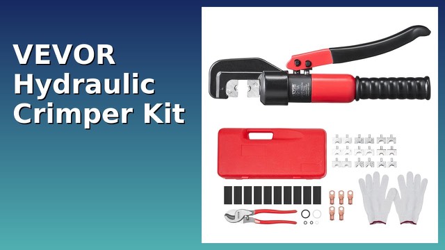 VEVOR hydraulic cable crimper with dies, cutter and carry case