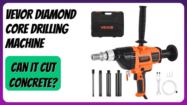 VEVOR handheld diamond core drilling machine with aluminium body and water hose