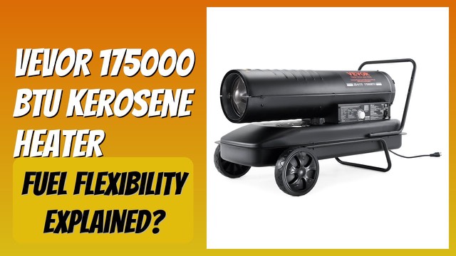VEVOR portable forced-air kerosene heater with carry handle