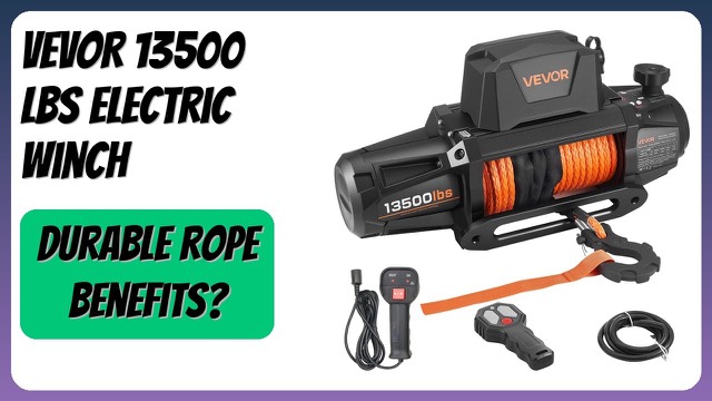 VEVOR ZC13500 electric winch with synthetic rope for trucks and SUVs