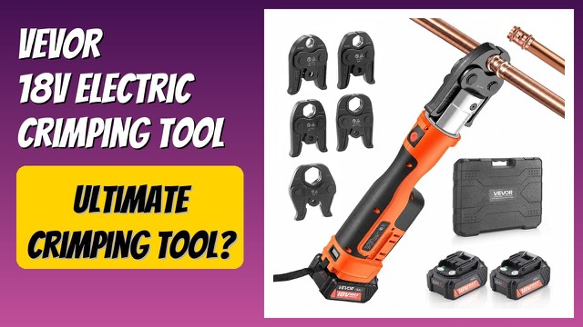 VEVOR 18V cordless press tool with six jaws and carrying case