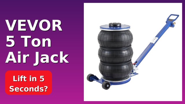 VEVOR triple bag pneumatic air jack with adjustable handle and casters