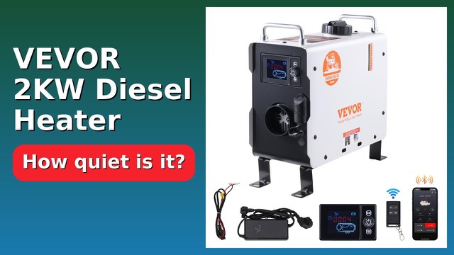 VEVOR 2kW diesel air heater with display screen