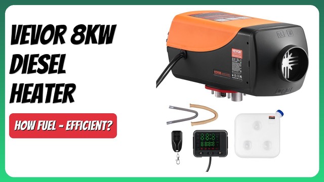 VEVOR 8kW diesel air heater with remote control and digital display