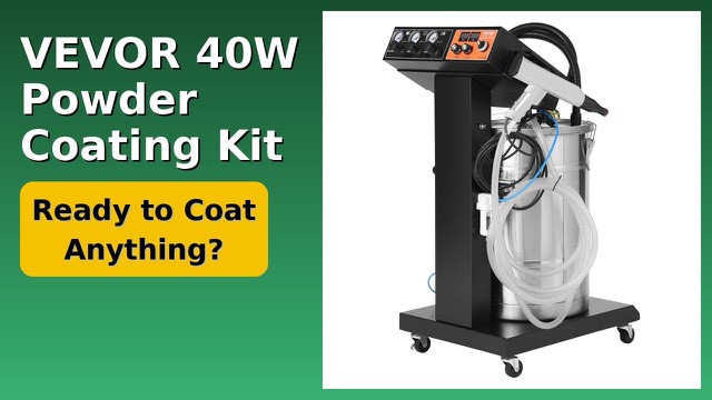 VEVOR ZP-301 powder coating system with control unit, hopper and spray gun on a trolley