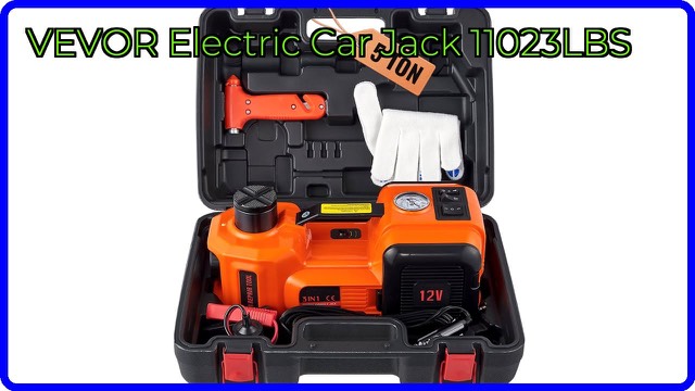 VEVOR 5-ton electric hydraulic car jack with built-in inflator