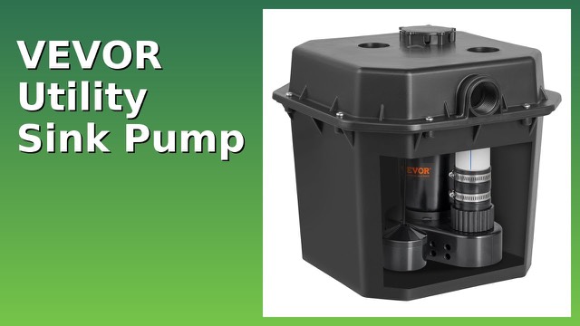 VEVOR ZX30024 under-sink utility pump system with 6 gallon basin