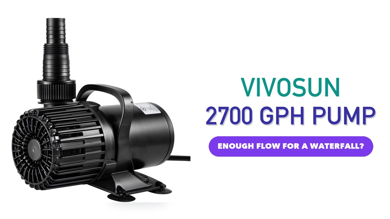VIVOSUN 2700 GPH submersible water pump in black