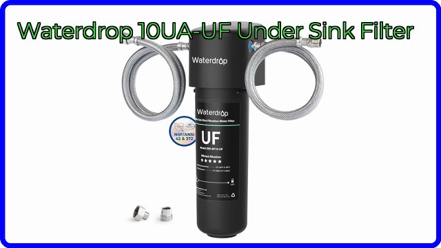 Waterdrop 10UA-UF under-sink ultrafiltration water filter with hose connections
