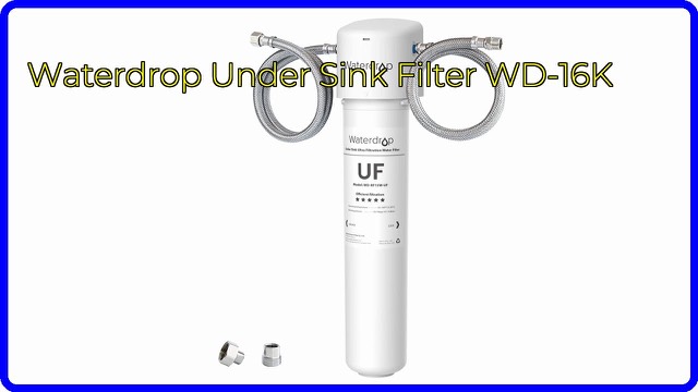 Waterdrop under-sink water filter cartridge system with tubing