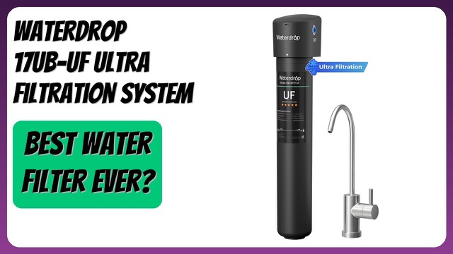 Waterdrop 17UB-UF under-sink ultrafiltration water filter with stainless steel faucet