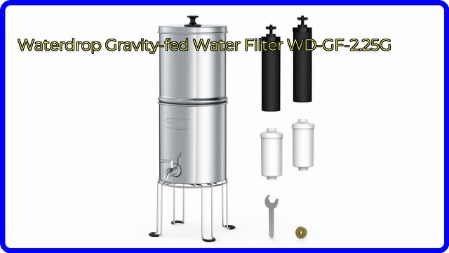 Waterdrop stainless steel gravity-fed water filter with spigot