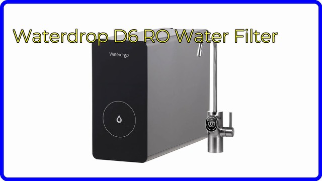 Waterdrop D6 tankless under-sink reverse osmosis system with smart faucet