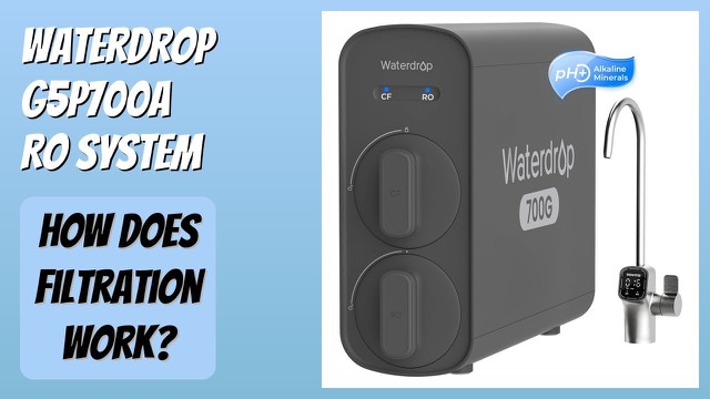 Waterdrop G5P700A tankless under-sink reverse osmosis system with faucet