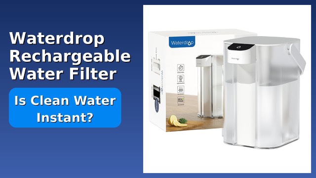 Waterdrop white electric countertop water filter pitcher with dispenser