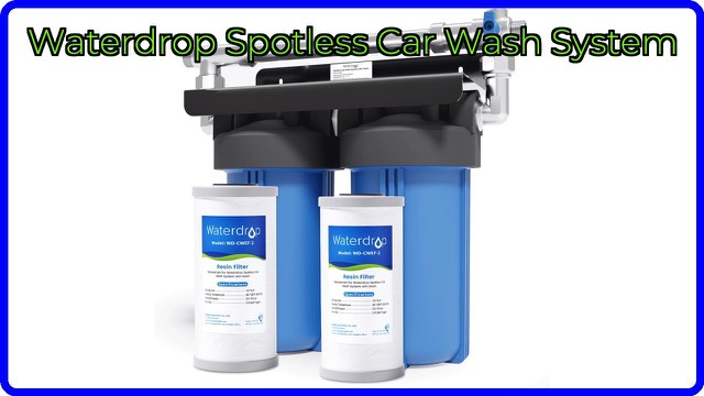 Waterdrop spotless car wash resin filter system with hose fittings
