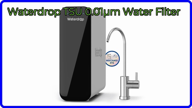 Waterdrop TSU under-sink water filter system with brushed nickel faucet