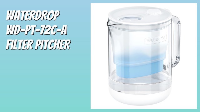 Waterdrop clear glass water filter pitcher with lid