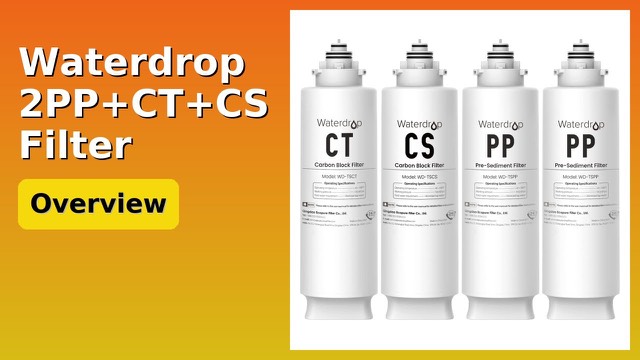 Waterdrop 2PP+CT+CS under-sink replacement filter cartridges