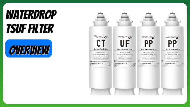 Waterdrop TSU under-sink ultra-filtration replacement filter cartridges