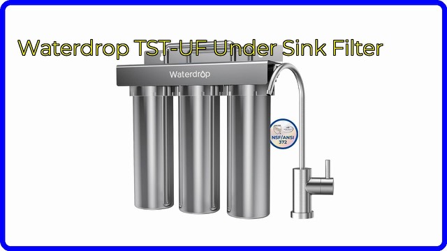 Waterdrop under-sink water filter system with stainless steel faucet
