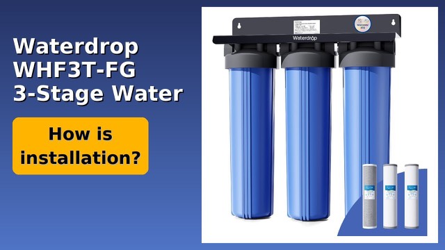 Waterdrop three-stage whole house water filter system