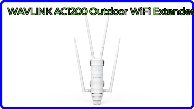 WAVLINK AC1200 weatherproof outdoor Wi-Fi access point with antennas