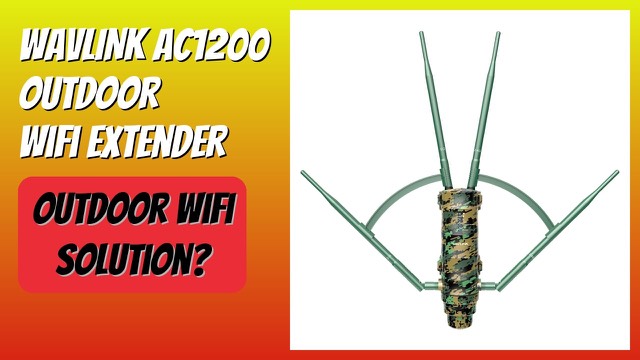 WAVLINK AC1200 weatherproof outdoor WiFi extender with four antennas