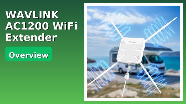WAVLINK AC1200 outdoor WiFi extender with four detachable antennas