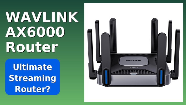 WAVLINK AX6000 Wi-Fi 6 router with eight antennas