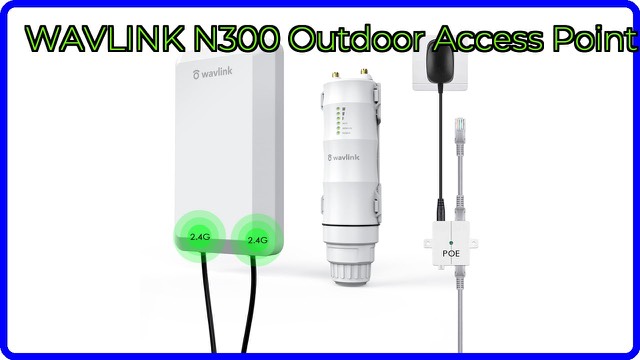 WAVLINK N300 weatherproof outdoor wireless access point