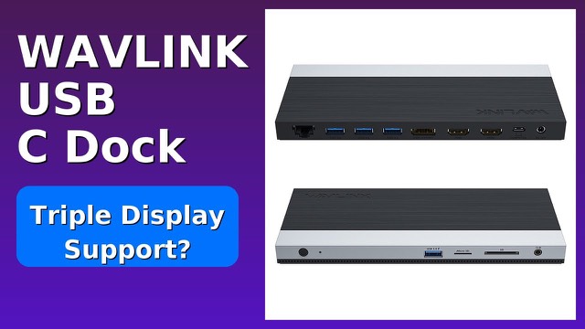 WAVLINK UMD05 USB-C docking station with dual HDMI and DisplayPort
