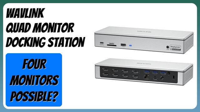WAVLINK quad display USB-C docking station with multiple video ports