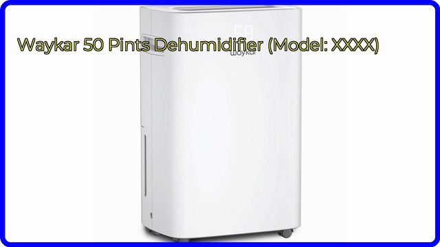 Waykar PD08E portable dehumidifier with control panel