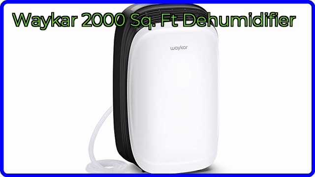 Waykar PD100A portable dehumidifier with touch control panel