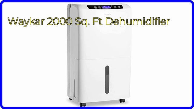 Waykar PD160B portable dehumidifier with water tank and wheels