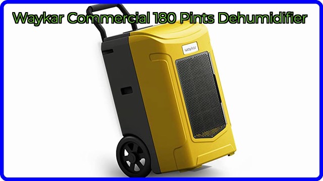Waykar commercial dehumidifier on wheels with handle