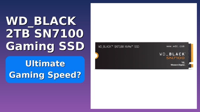 WD_BLACK SN7100 M.2 2280 NVMe solid-state drive