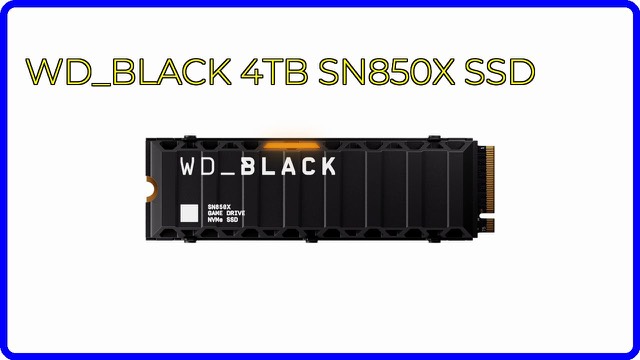 WD_BLACK SN850X NVMe SSD with heatsink