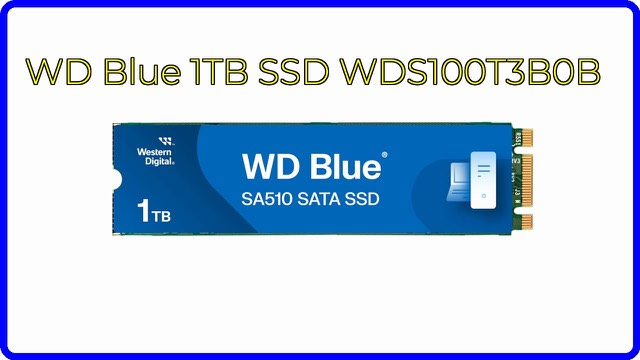 WD Blue SA510 1TB M.2 2280 SATA solid-state drive