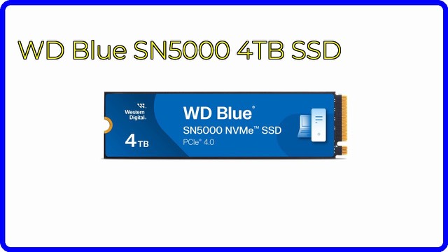 Western Digital WD Blue SN5000 4TB M.2 NVMe internal SSD