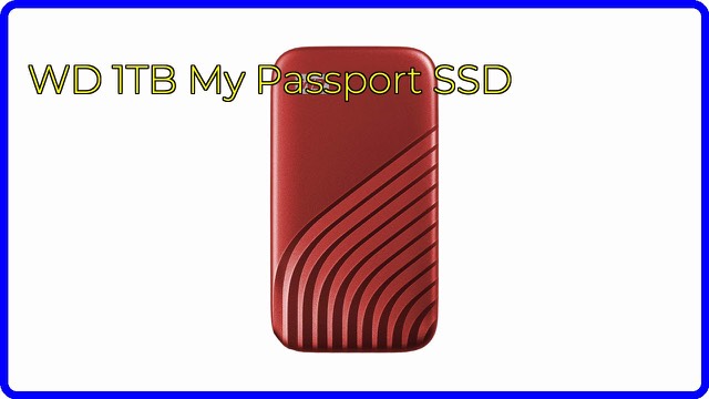 WD My Passport SSD portable external drive in red