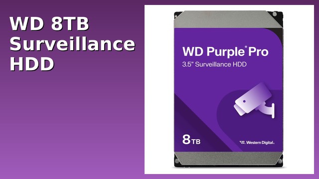 Western Digital WD Purple Pro 8TB 3.5-inch surveillance hard drive