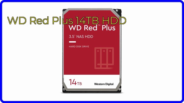 Western Digital WD Red Plus 14TB 3.5-inch NAS internal hard drive