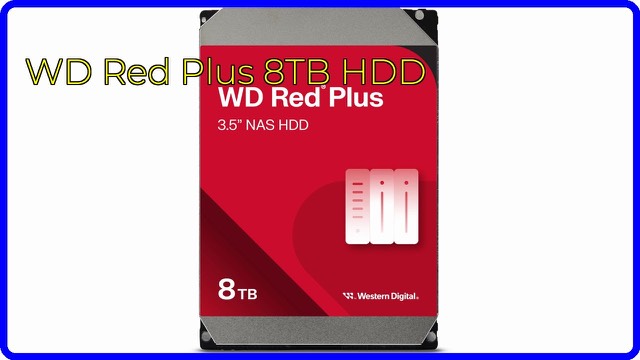 Western Digital WD Red Plus 8TB 3.5-inch NAS hard drive