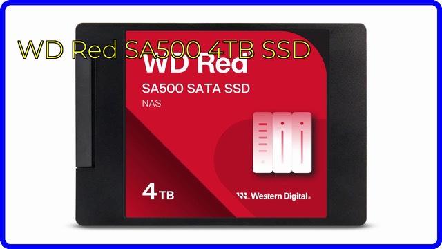 Western Digital WD Red SA500 4TB 2.5-inch SATA SSD