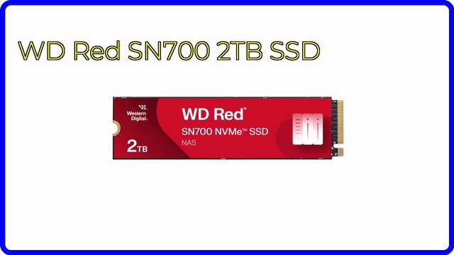 Western Digital WD Red SN700 M.2 NVMe SSD for NAS