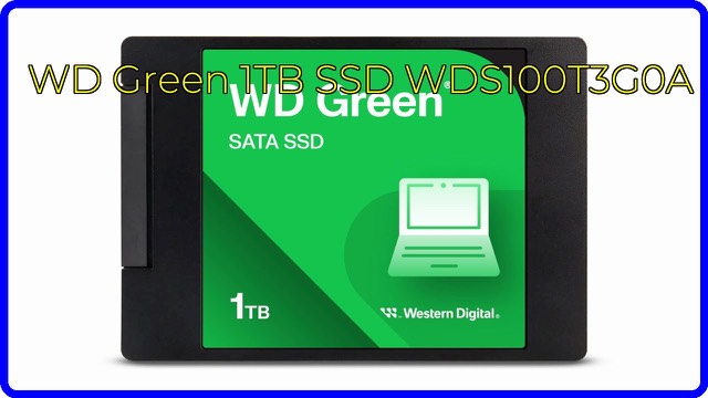 Western Digital WD Green 1TB 2.5-inch SATA SSD